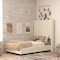 Flash Furniture Beige Twin Platform Bed with Tufted Headboard YK-1077-BEIGE-T-GG - alternate 1